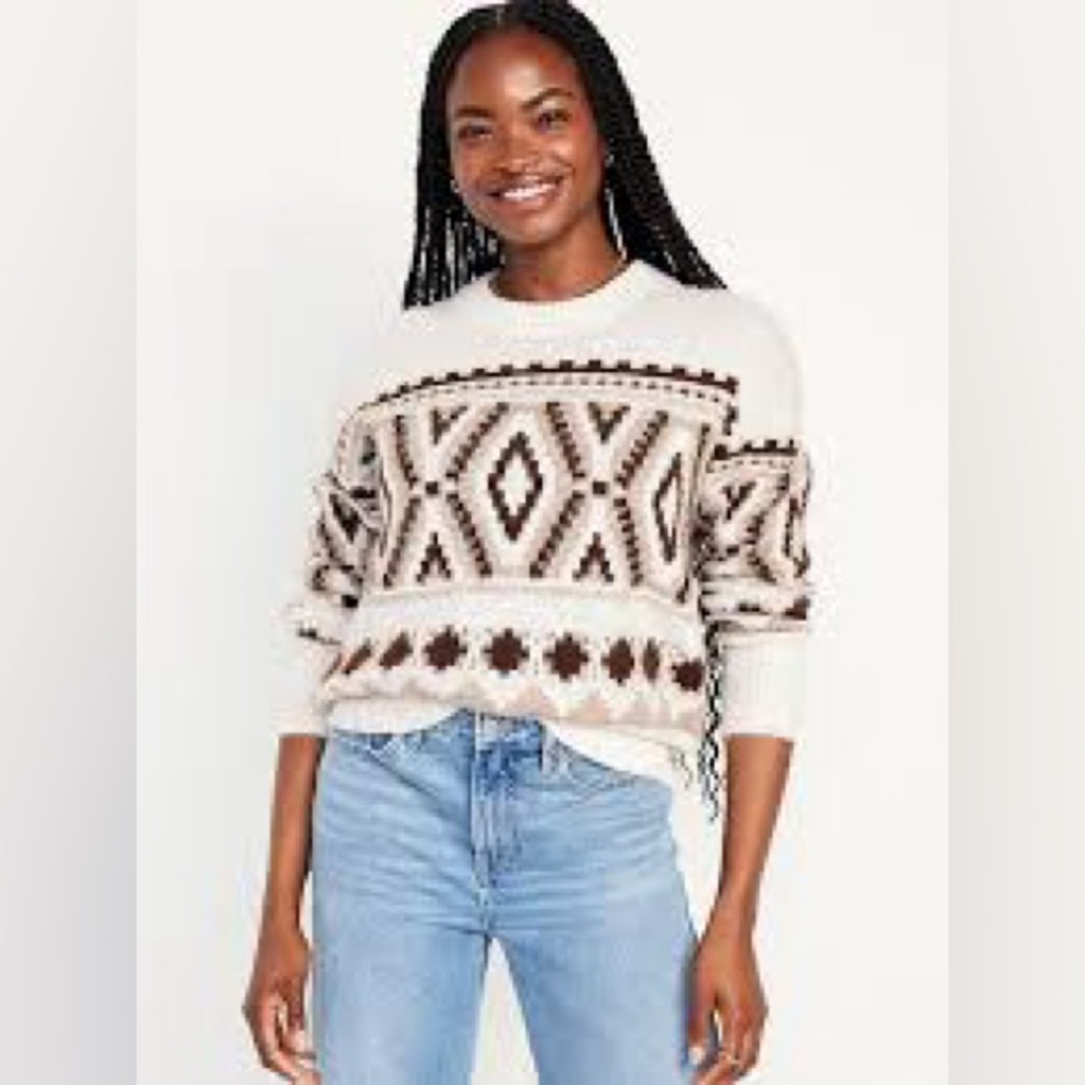 Women’s Old Navy Cozy Fair Isle Sweater